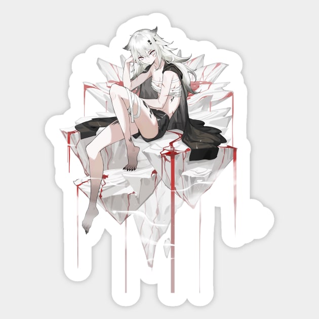 Lappland Blood - Arknights Sticker by Krin